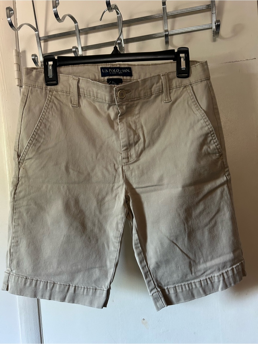 U.S. Polo Assn. Men's Khaki Beige Chino Shorts